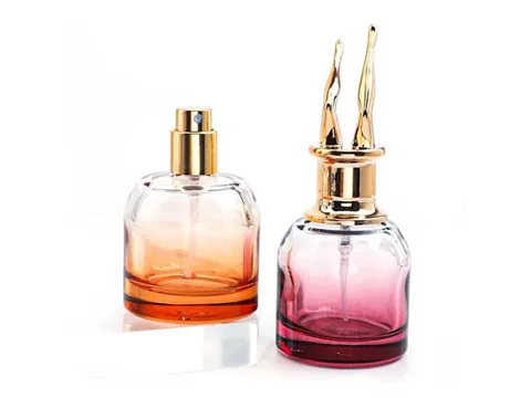 Multicolored Small Glass Bottles with Screw Cap — view 3