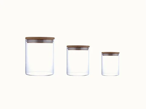 Clear Glass Coffee jars