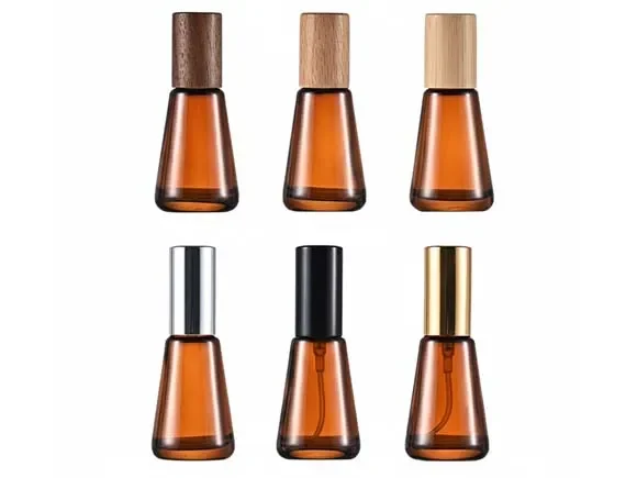 Amber Glass Cologne Perfume Spray Bottles Roll On Bottle — main view