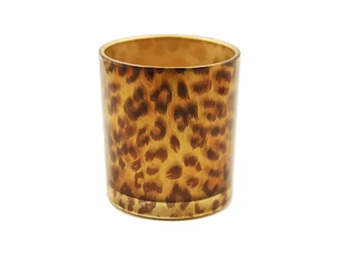 Leopard Print Glass Jars — view 1