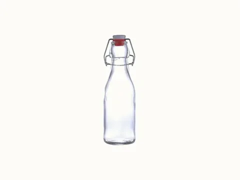 Clear Vinegar Glass Bottle