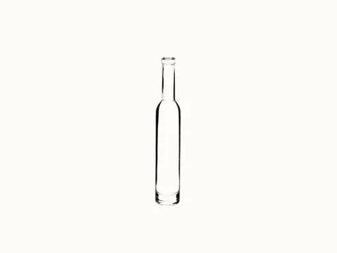 Transparent Red Wine Bottle Ice Wine Bottle Glass Bottle — view 1