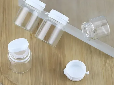 Glass Cosmetic Jars With Tear-off Cap — view 4