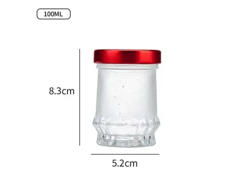() Lotus Style Clear Glass Jars — view 5