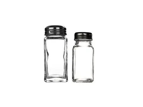 Transparent Glass Condiment Bottle — view 1
