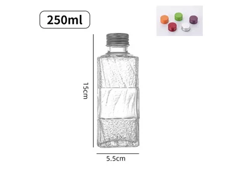 Square Glass Liquor Bottles — view 2