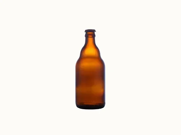 Amber Glass Beer Bottles — main view