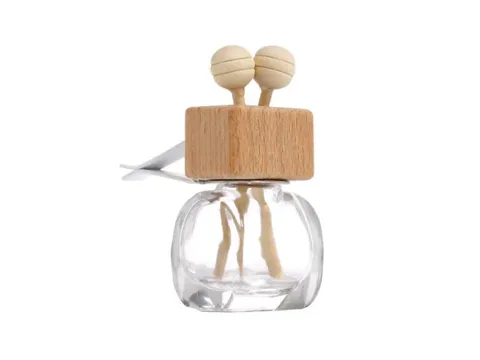 Clear Glass Essential Oil Diffuser Car Perfume Bottle