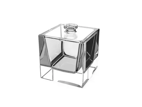 Square Black Perfume Bottle — view 2