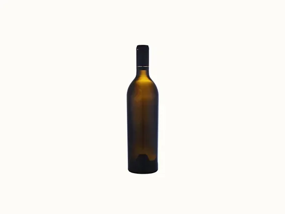 Brown Glass Bordeaux Wine Glass Bottle — main view