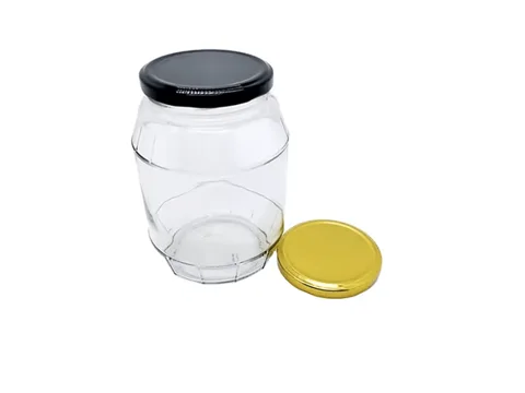 Round Glass Pickle Jar Sealed with Lid — view 1
