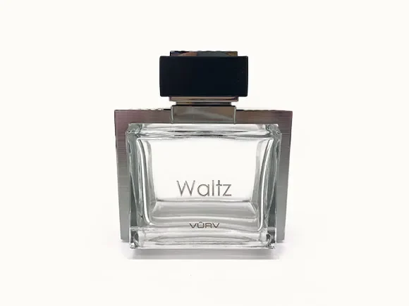 Black Square Glass Perfume Bottles — main view
