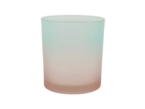 Customized Colorful Elegant Gradient Glass Candle Vessels — view 5
