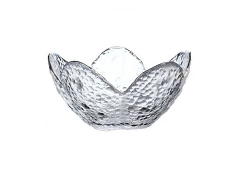 Vintage Red Glass Fruit Bowl in — view 2