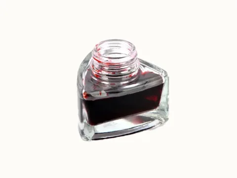 Triangular Glass Refill Ink Bottle