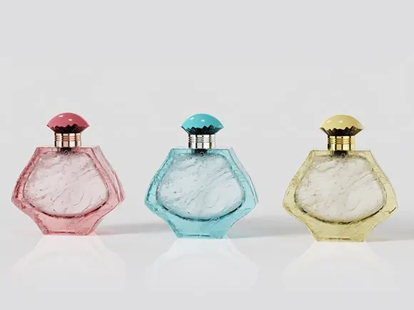Screw Cap Pink Perfume Bottle — main view