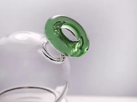 Glass Dab Rigs with Green Accent — view 3