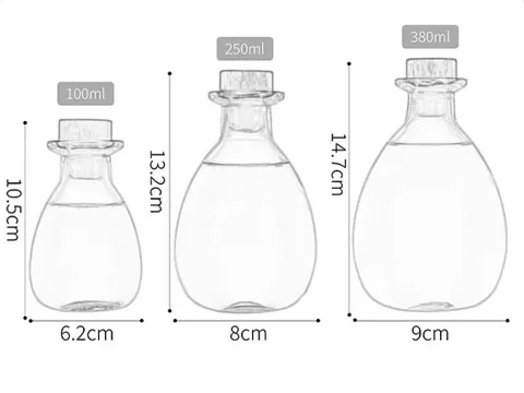 Glass Liquor Bottles With Lids — view 3