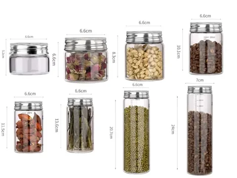 Borosilicate Glass Jars with Lids — view 2