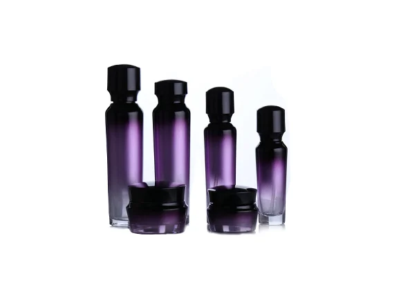 Purple Glass Cream Jars — main view