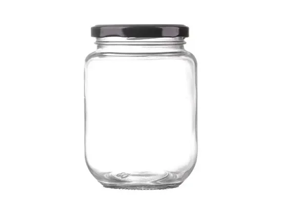 Round Fat Pickle Jar with Metal Lids — main view