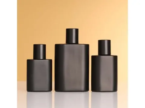 Matte Black Cologne Perfume Bottles — view 4