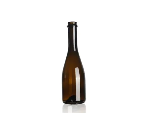 Amber Glass Mini Champagne Bottles
