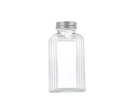 Stripes Clear Glass Liquor Beverage Juice Cold Brew Coffee