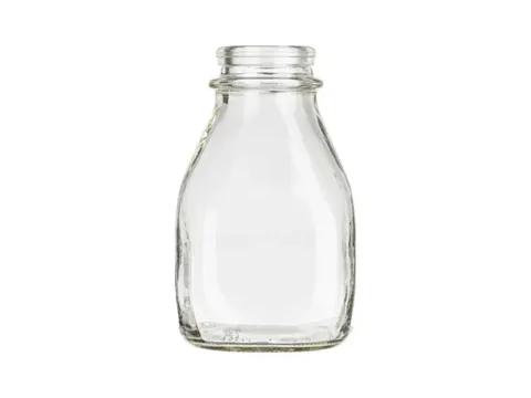 Squat Pint Glass Milk Bottles