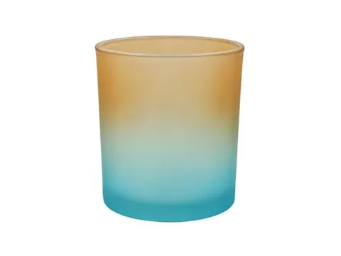Customized Colorful Elegant Gradient Glass Candle Vessels — view 7