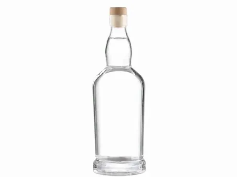 Round Whiskey Bottle Liquor Container — view 1