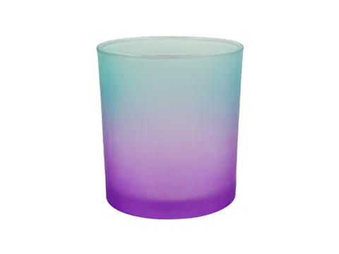 Customized Colorful Elegant Gradient Glass Candle Vessels — view 6
