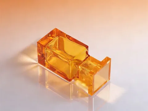Square Fancy Glass Perfume Bottles with Caps — view 6