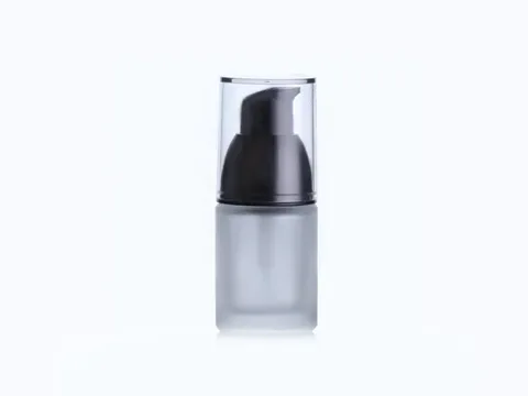 Refill Glass Foundation Bottle with Black Pump