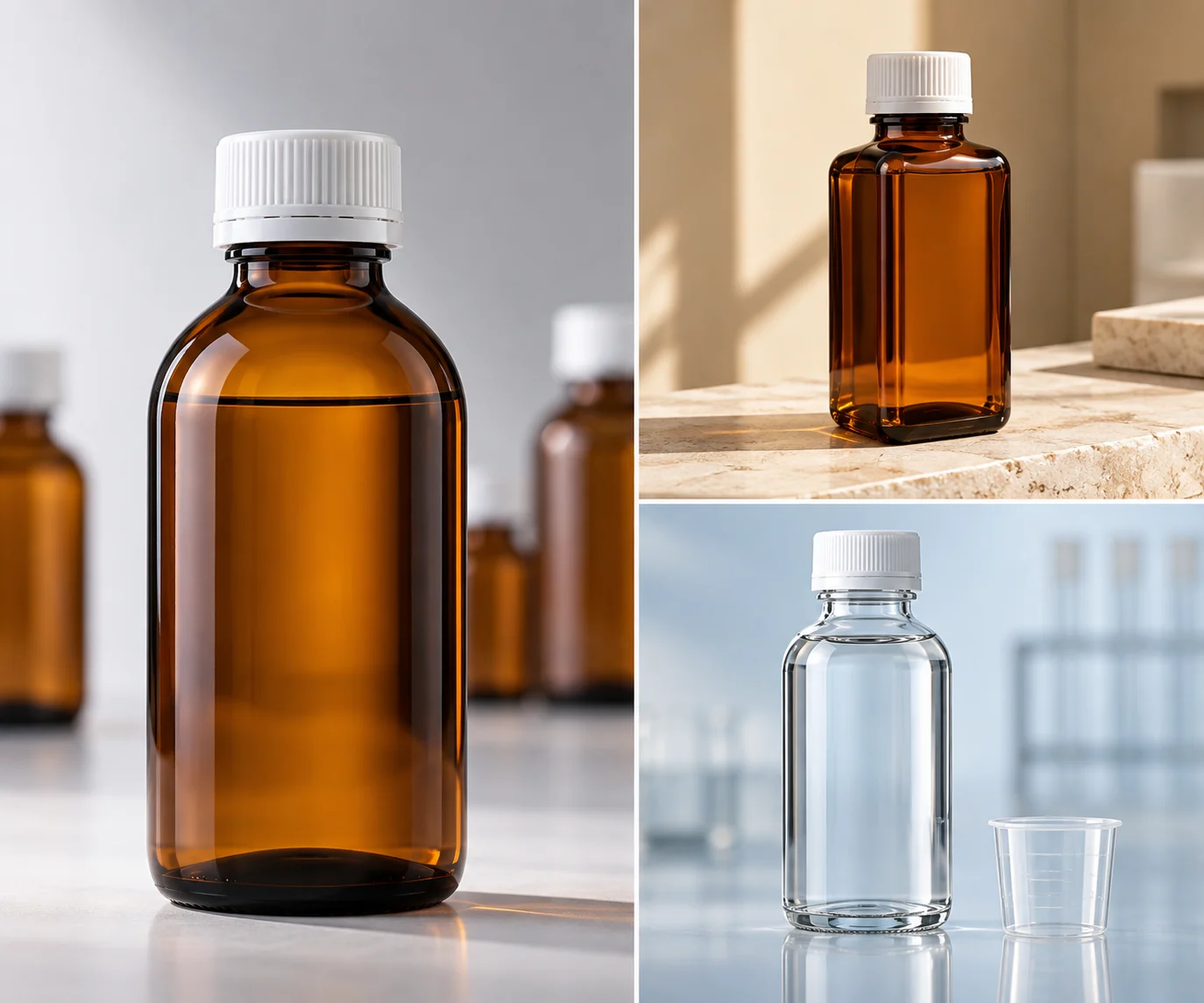 Glass Syrup Bottles — visual reference AS0151