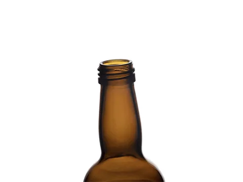 Amber Beverage Container Glass Drink Bottle — view 2