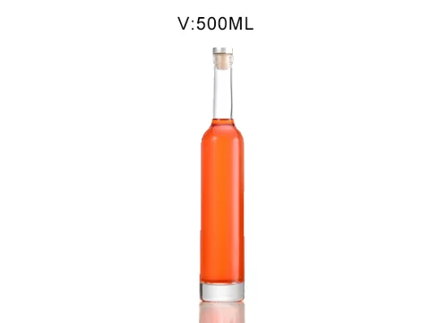 High Clear / Frosted Glass Spirit Bottle — view 3
