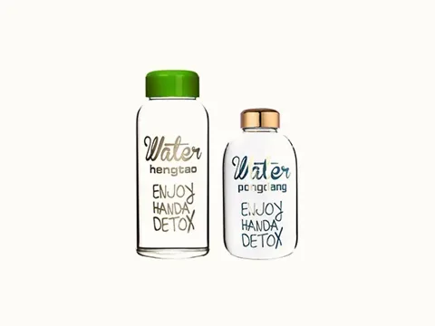 Clear Glass Beverage Bottles