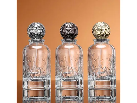 Round Perfume Bottles with Metal Cap — view 4