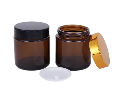 Body Butter Scrub Amber Glass Jar Containers