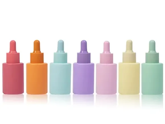 Colorful Glass Essential Oil Dropper Bottle — main view