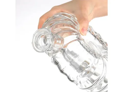 Clear Round Glass Bottles — view 2
