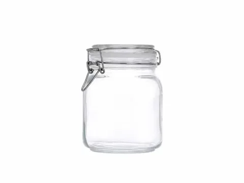 () () () Glass Storage Jars with Lids