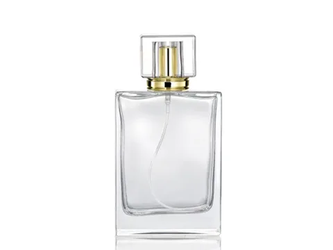 Large Transparent Perfume Glass Bottle — view 1