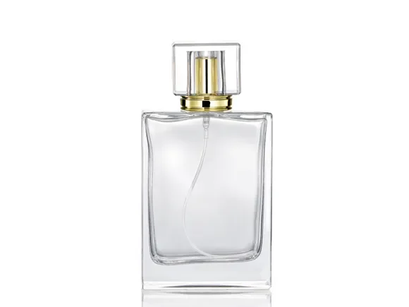 Large Transparent Perfume Glass Bottle — main view