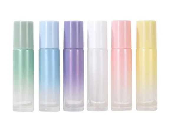 Colorful Gradient Glass Roller Bottles — main view