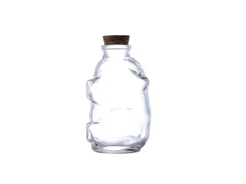 Clear Glass Coffee Jar