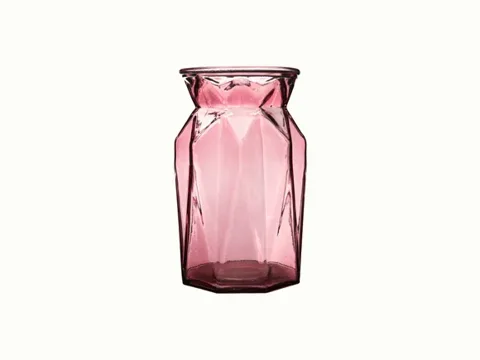 Red Glass Vase