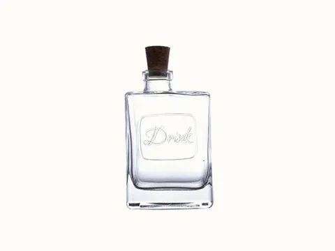 Clear Glass Beverage Bottles — view 1