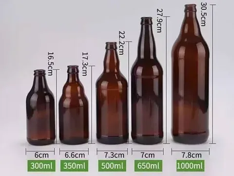 Amber Specialty Beer Bottles Glass Beer Packaging — view 2